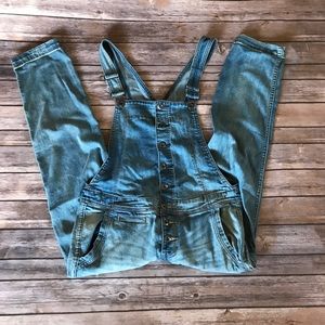 Free People Button Front Overall 28